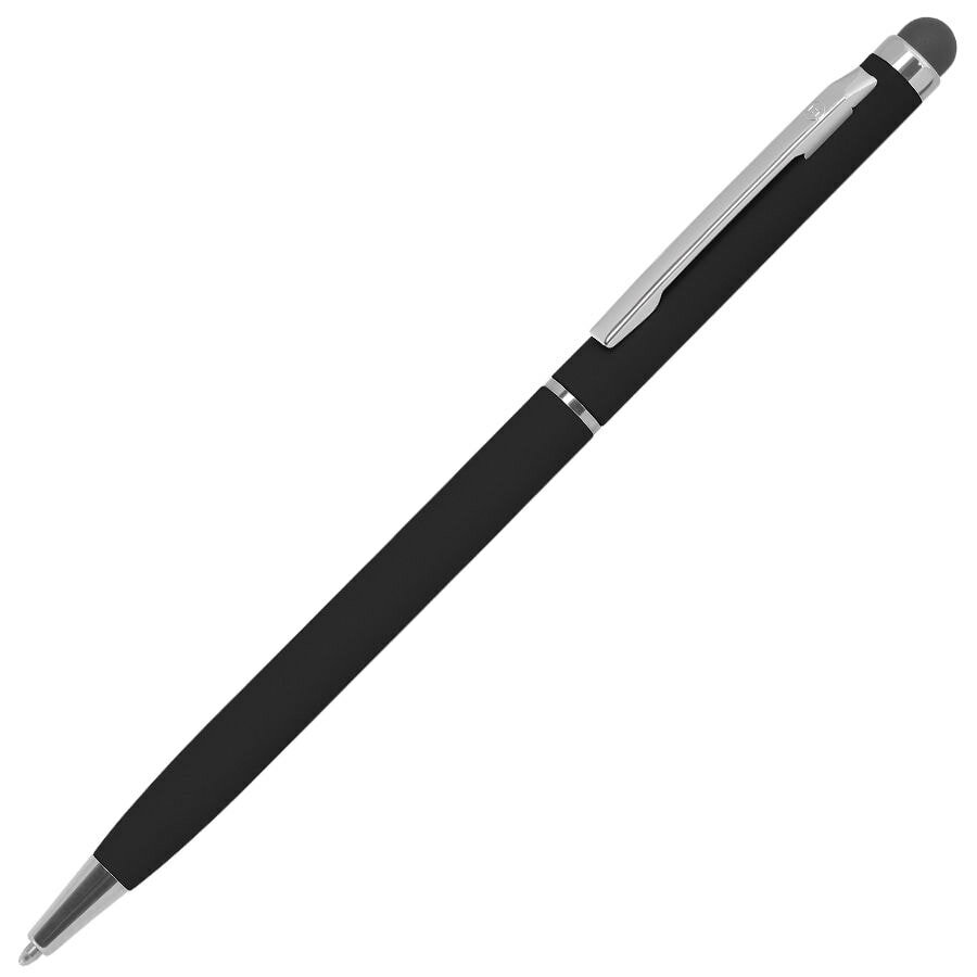 1105G/35&nbsp;76.000&nbsp;TOUCHWRITER SOFT, ручка шариковая со стилусом для сенсорных экранов, черный/хром, металл/soft-touch&nbsp;18384