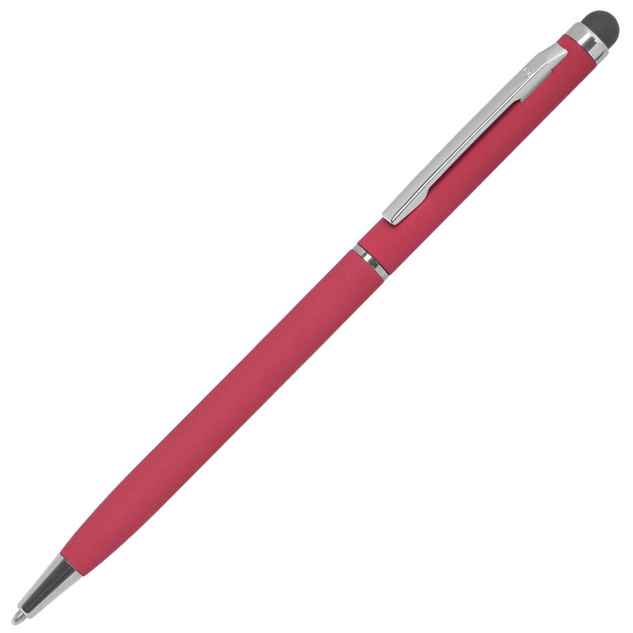 1105G/08&nbsp;76.000&nbsp;TOUCHWRITER SOFT, ручка шариковая со стилусом для сенсорных экранов, красный/хром, металл/soft-touch&nbsp;49862