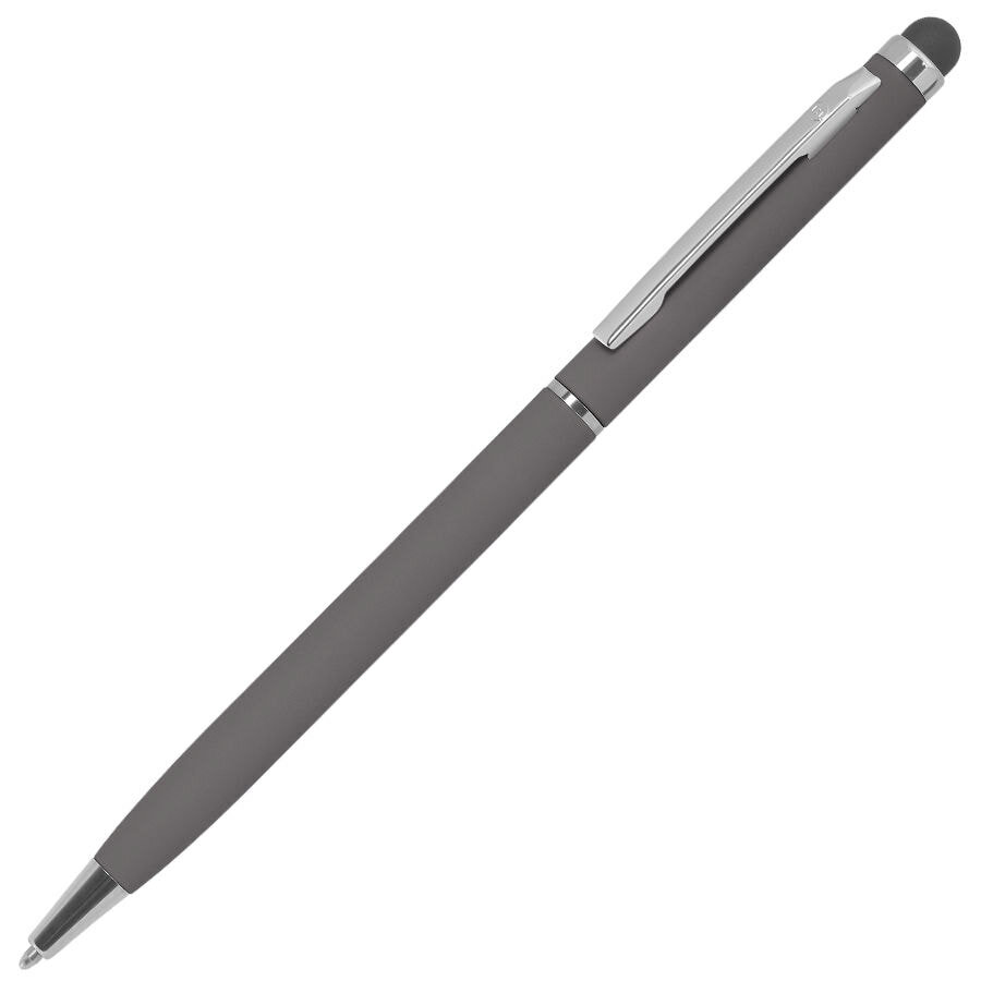 1105G/30&nbsp;76.000&nbsp;TOUCHWRITER SOFT, ручка шариковая со стилусом для сенсорных экранов, серый/хром, металл/soft-touch&nbsp;49863