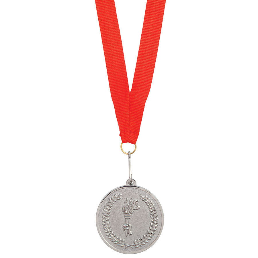 343743/47&nbsp;139.000&nbsp;Медаль наградная на ленте "Серебро"; 48 см., D=5см.; текстиль, металл; лазерная гравировка, шелкогра&nbsp;111386