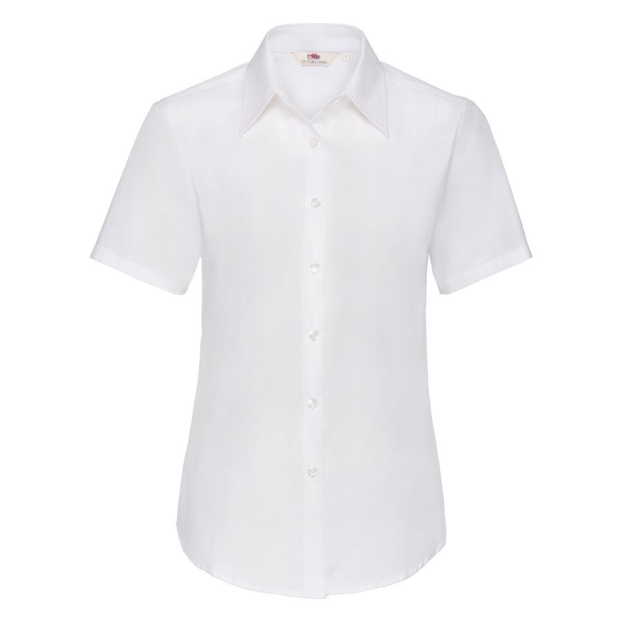 650000.30/M&nbsp;577.000&nbsp;Рубашка "Lady-Fit Short Sleeve Oxford Shirt", белый_M, 70% х/б, 30% п/э, 130 г/м2&nbsp;98814