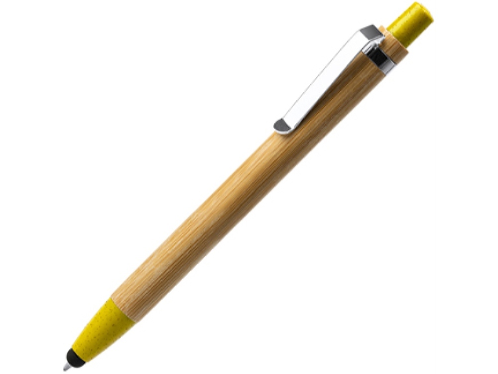 BL8084TA03&nbsp;62.000&nbsp;Ручка-стилус шариковая NAGOYA с бамбуковым корпусом, натуральный/желтый&nbsp;226052