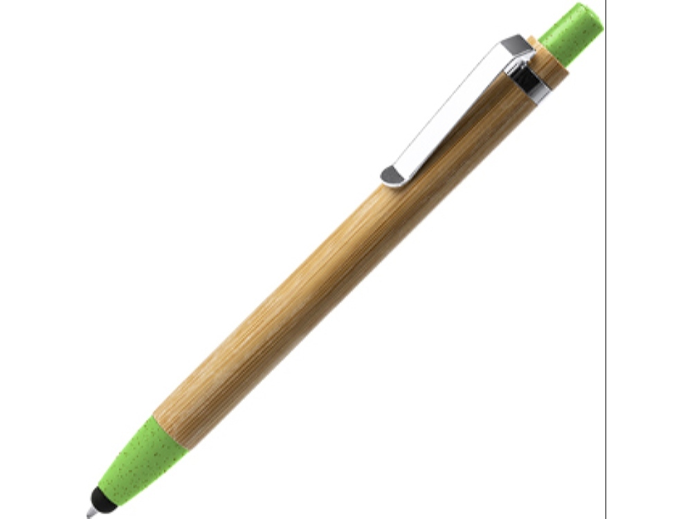 BL8084TA114&nbsp;62.000&nbsp;Ручка-стилус шариковая NAGOYA с бамбуковым корпусом, натуральный/зел.яблоко&nbsp;226049