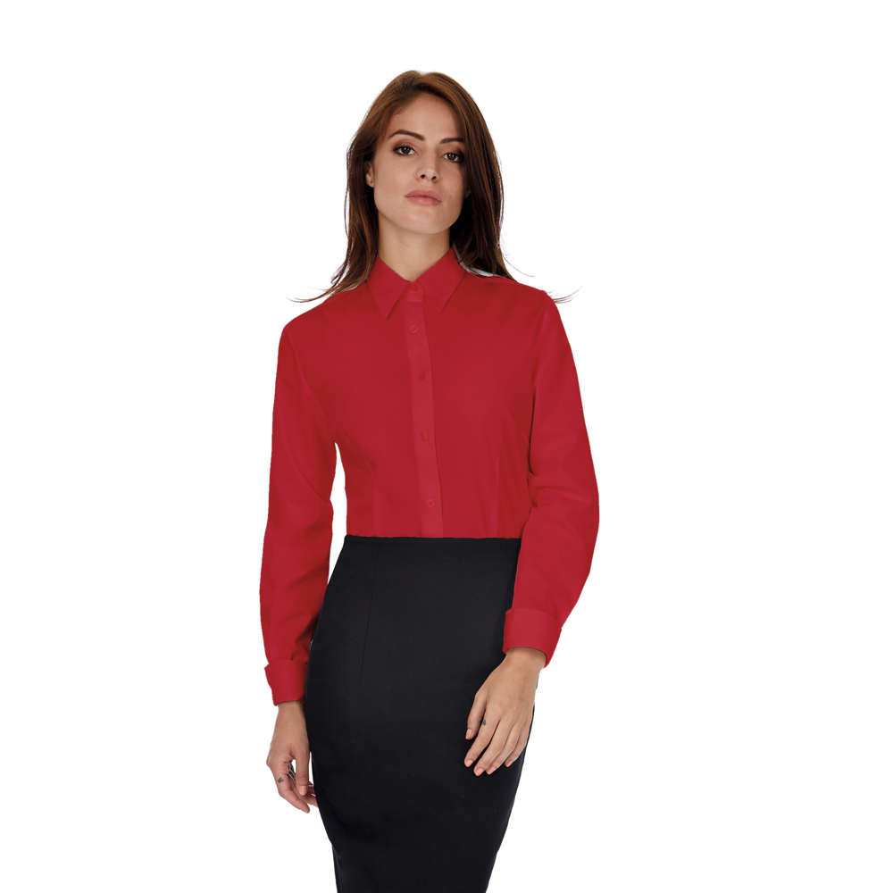 3790-41L&nbsp;999.000&nbsp;Рубашка женская с длинным рукавом Heritage LSL/women темно-красный L&nbsp;144053