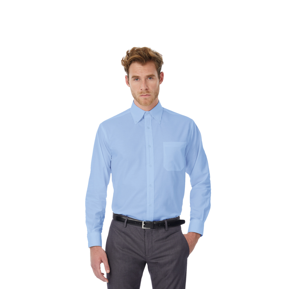 3770-420L&nbsp;999.000&nbsp;Рубашка мужская с длинным рукавом Oxford LSL/men голубой L&nbsp;143940