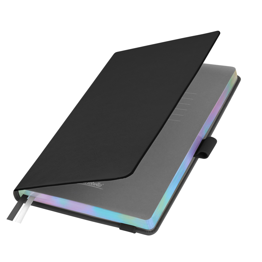 24284.010&nbsp;1168&nbsp;Ежедневник Galaxy недатированный, жесткая обложка, срез голограф. фольга, черный&nbsp;237581