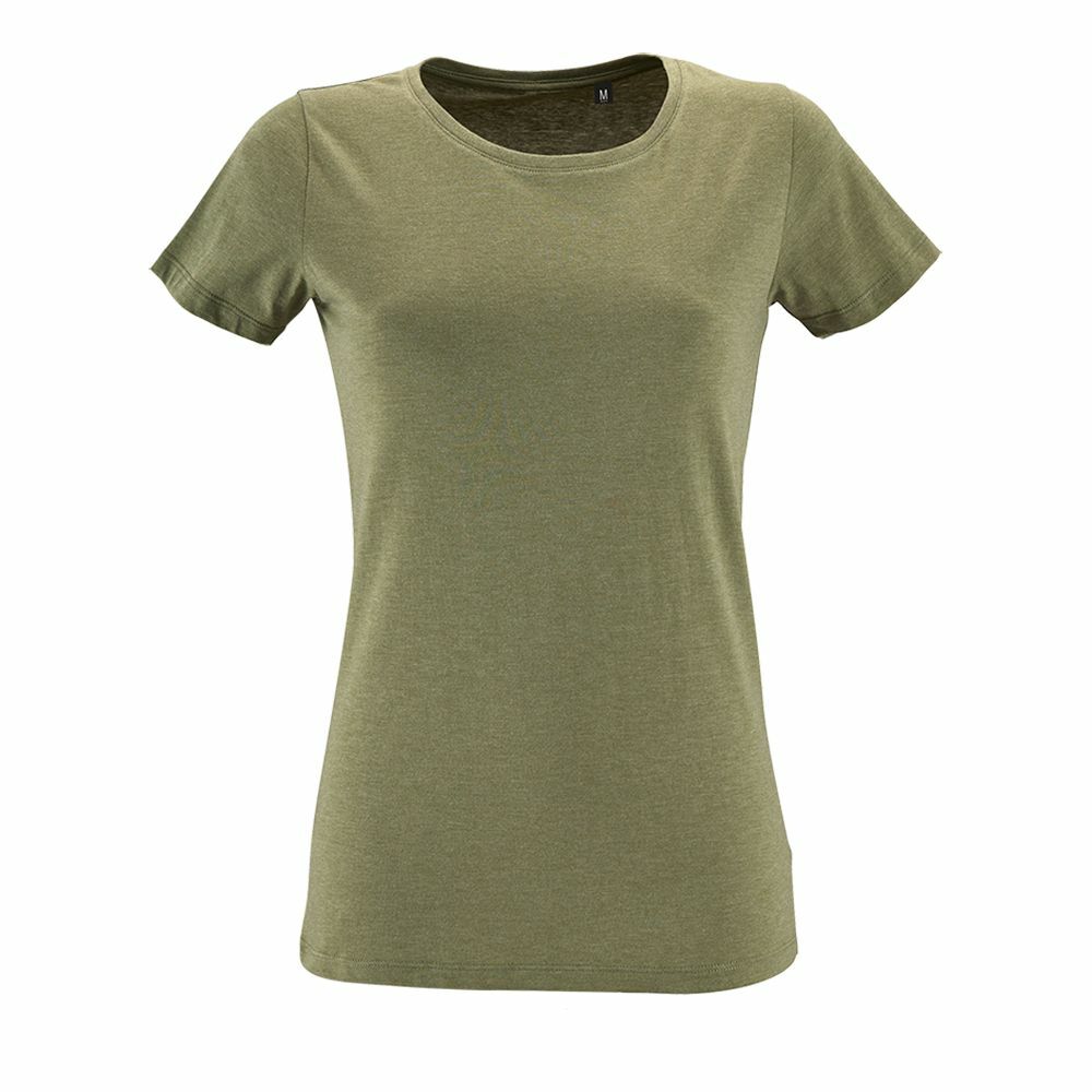 02758288&nbsp;605&nbsp;Футболка женская REGENT FIT WOMEN, меланж хаки&nbsp;44429