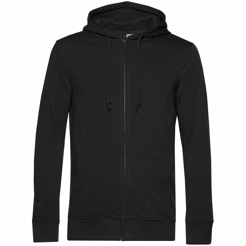 WU35B005&nbsp;4112&nbsp;Толстовка на молнии с капюшоном унисекс BNC Organic, черная&nbsp;107236