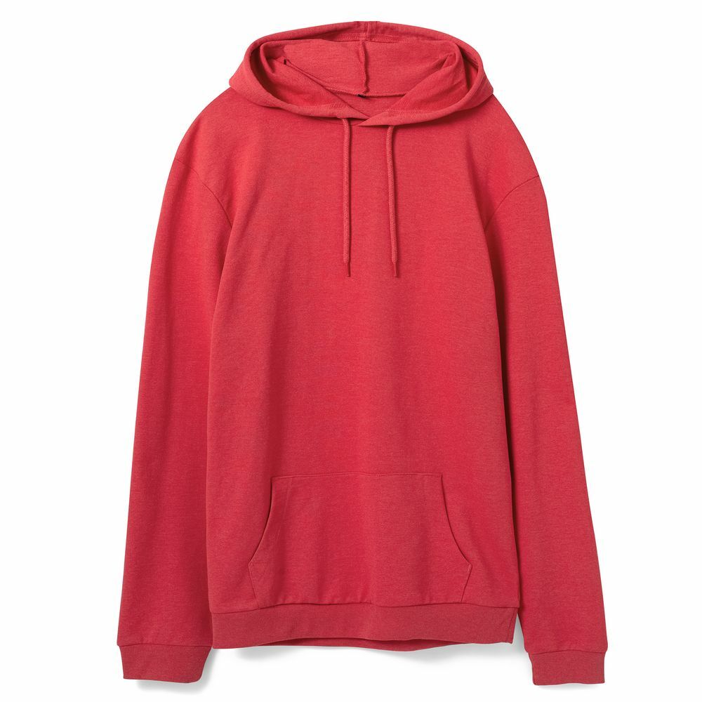 WU03W617&nbsp;2774&nbsp;Толстовка с капюшоном унисекс Hoodie, красный меланж&nbsp;107110