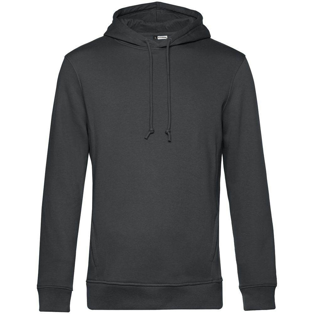 WU33B669&nbsp;3475&nbsp;Толстовка с капюшоном унисекс BNC Organic, темно-серая&nbsp;107212