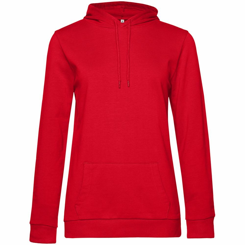 WW04W004&nbsp;2718&nbsp;Толстовка с капюшоном женская Hoodie, красная&nbsp;107120
