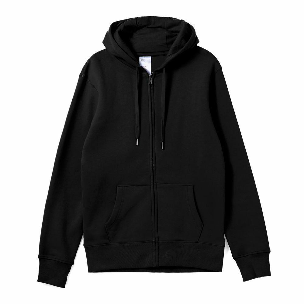 WU03K005&nbsp;4560&nbsp;Толстовка с капюшоном на молнии унисекс King, черная&nbsp;107336