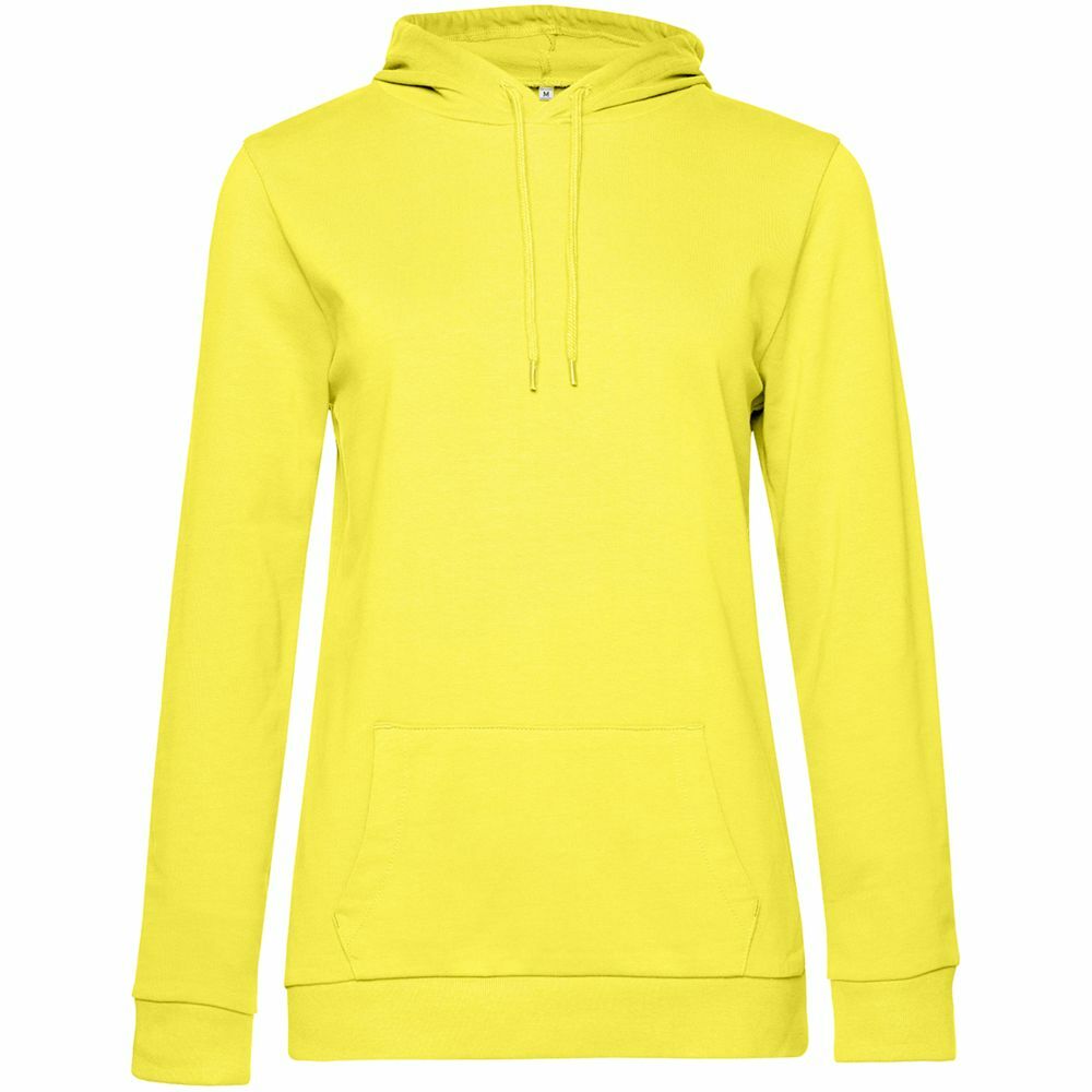 WW04W201&nbsp;2718&nbsp;Толстовка с капюшоном женская Hoodie, желтая&nbsp;107125