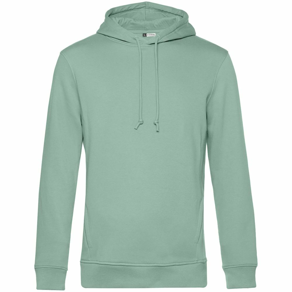 WU33B502&nbsp;3475&nbsp;Толстовка с капюшоном унисекс BNC Organic, серо-зеленая&nbsp;107208