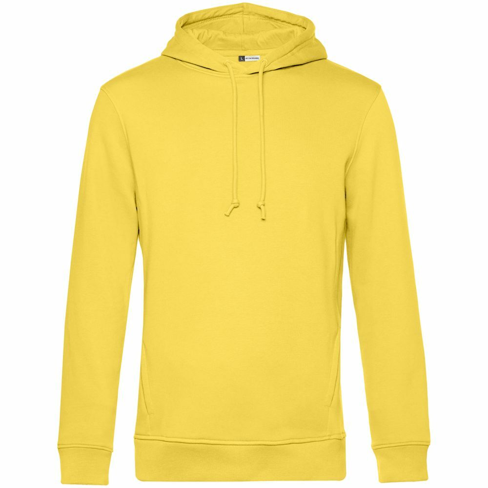 WU33B205&nbsp;3475&nbsp;Толстовка с капюшоном унисекс BNC Organic, желтая&nbsp;107200