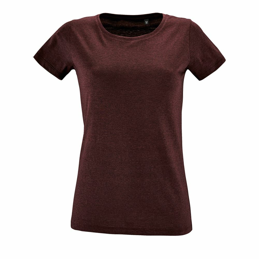 02758148&nbsp;668&nbsp;Футболка женская REGENT FIT WOMEN, бордовый меланж&nbsp;44430