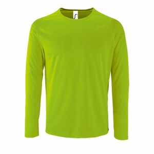 02071286&nbsp;839&nbsp;Футболка с длинным рукавом SPORTY LSL MEN, неоново-зеленая&nbsp;44433