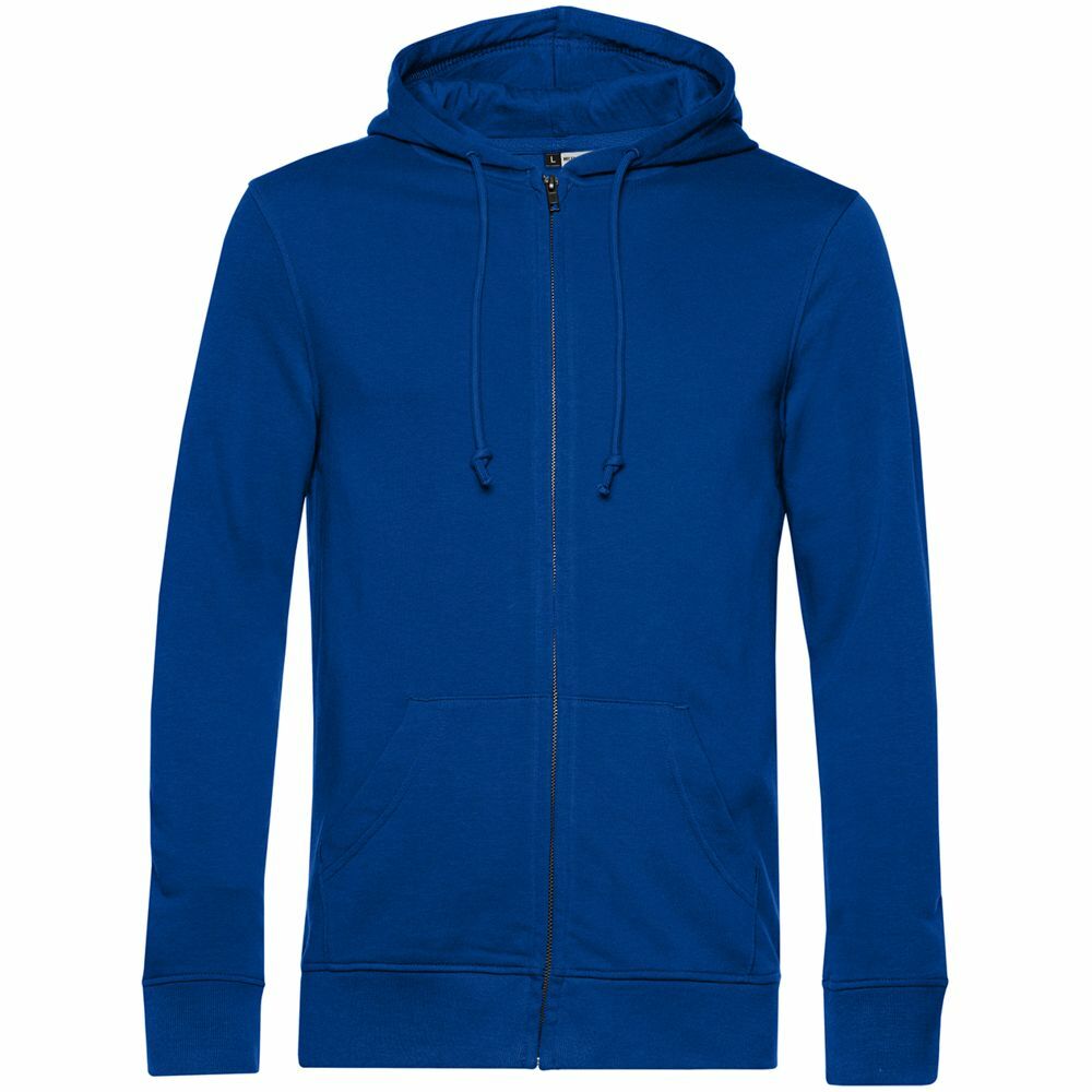 WU35B453&nbsp;4112&nbsp;Толстовка на молнии с капюшоном унисекс BNC Organic, ярко-синяя&nbsp;107240