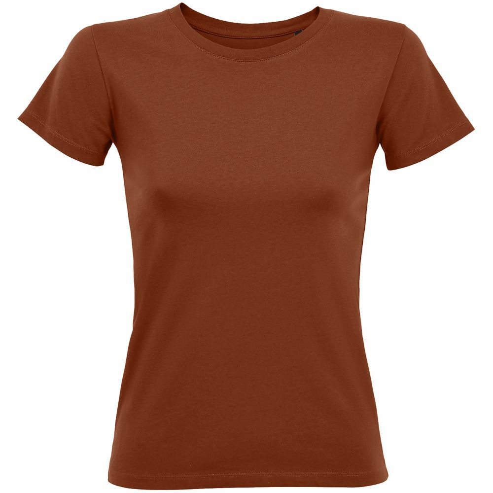 02758407&nbsp;605&nbsp;Футболка женская REGENT FIT WOMEN, коричневая (терракотовая)&nbsp;106689