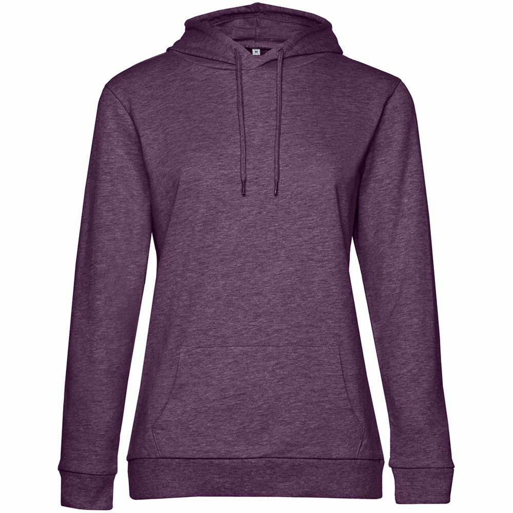 WW04W616&nbsp;2718&nbsp;Толстовка с капюшоном женская Hoodie, фиолетовый меланж&nbsp;107144