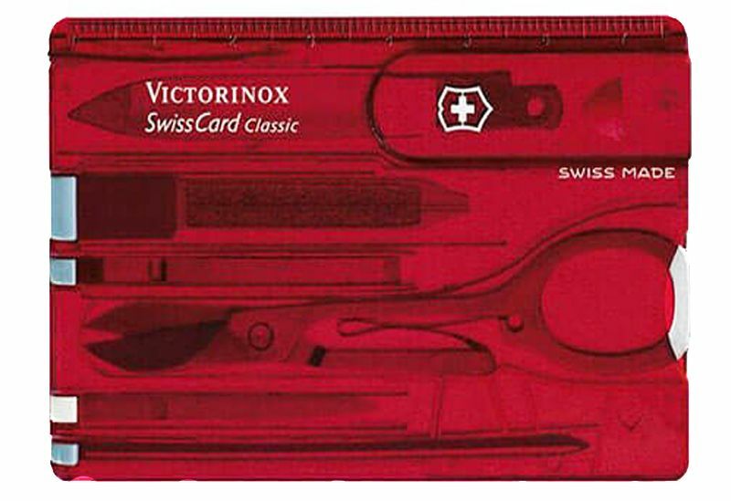 7703.55&nbsp;7250&nbsp;Набор инструментов SwissCard, полупрозрачный красный&nbsp;219657