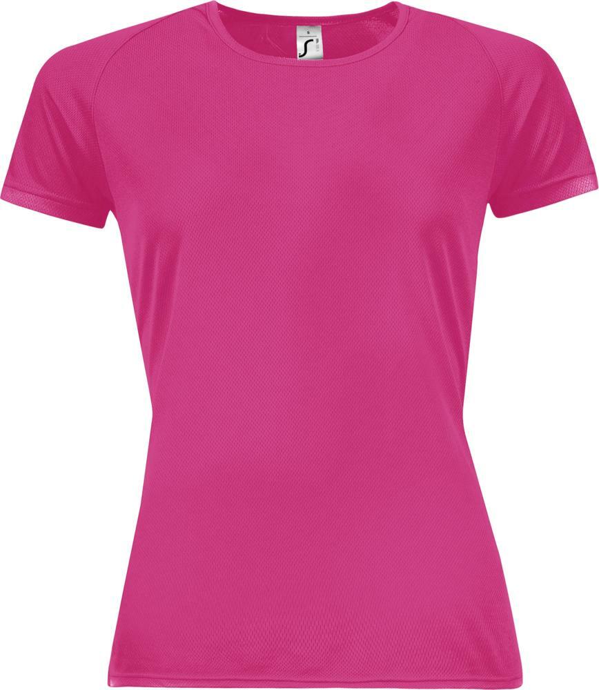 01159129&nbsp;733&nbsp;Футболка женская SPORTY WOMEN 140, розовый неон&nbsp;43696