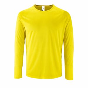 02071306&nbsp;839&nbsp;Футболка с длинным рукавом SPORTY LSL MEN желтый неон&nbsp;106923