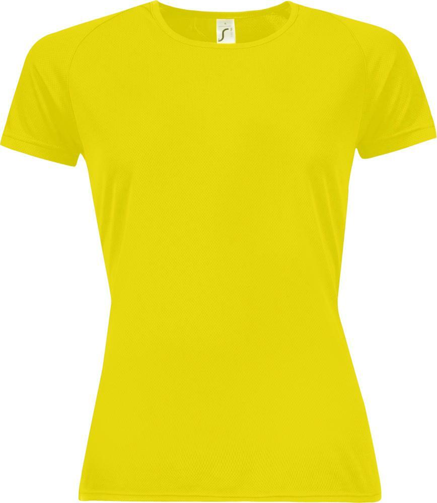 01159306&nbsp;733&nbsp;Футболка женская SPORTY WOMEN 140, желтый неон&nbsp;43697