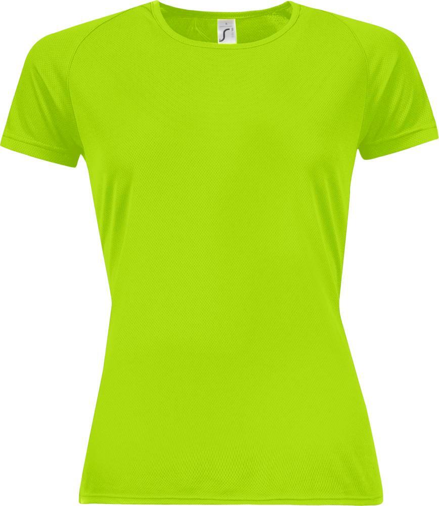 01159286&nbsp;733&nbsp;Футболка женская SPORTY WOMEN 140, зеленый неон&nbsp;43694