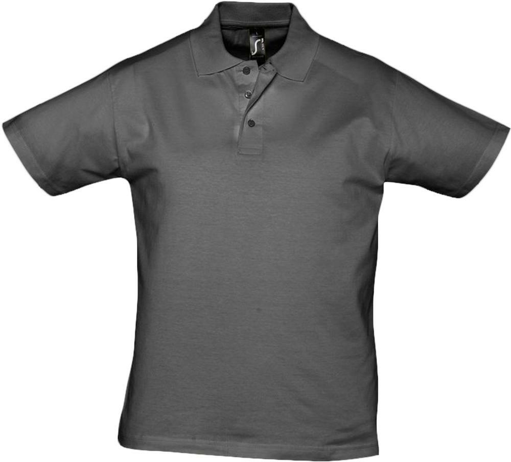 6086.10&nbsp;1441&nbsp;Рубашка поло мужская Prescott Men 170, темно-серая&nbsp;43936