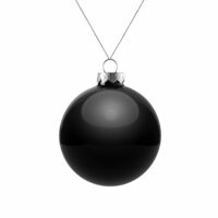 17662.30&nbsp;360&nbsp;Елочный шар Finery Gloss, 8 см, глянцевый черный&nbsp;224329