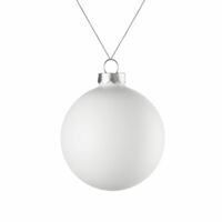17663.60&nbsp;360&nbsp;Елочный шар Finery Matt, 8 см, матовый белый&nbsp;224333
