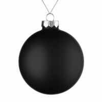 17665.30&nbsp;485&nbsp;Елочный шар Finery Matt, 10 см, матовый черный&nbsp;224352