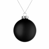 17663.30&nbsp;360&nbsp;Елочный шар Finery Matt, 8 см, матовый черный&nbsp;224337