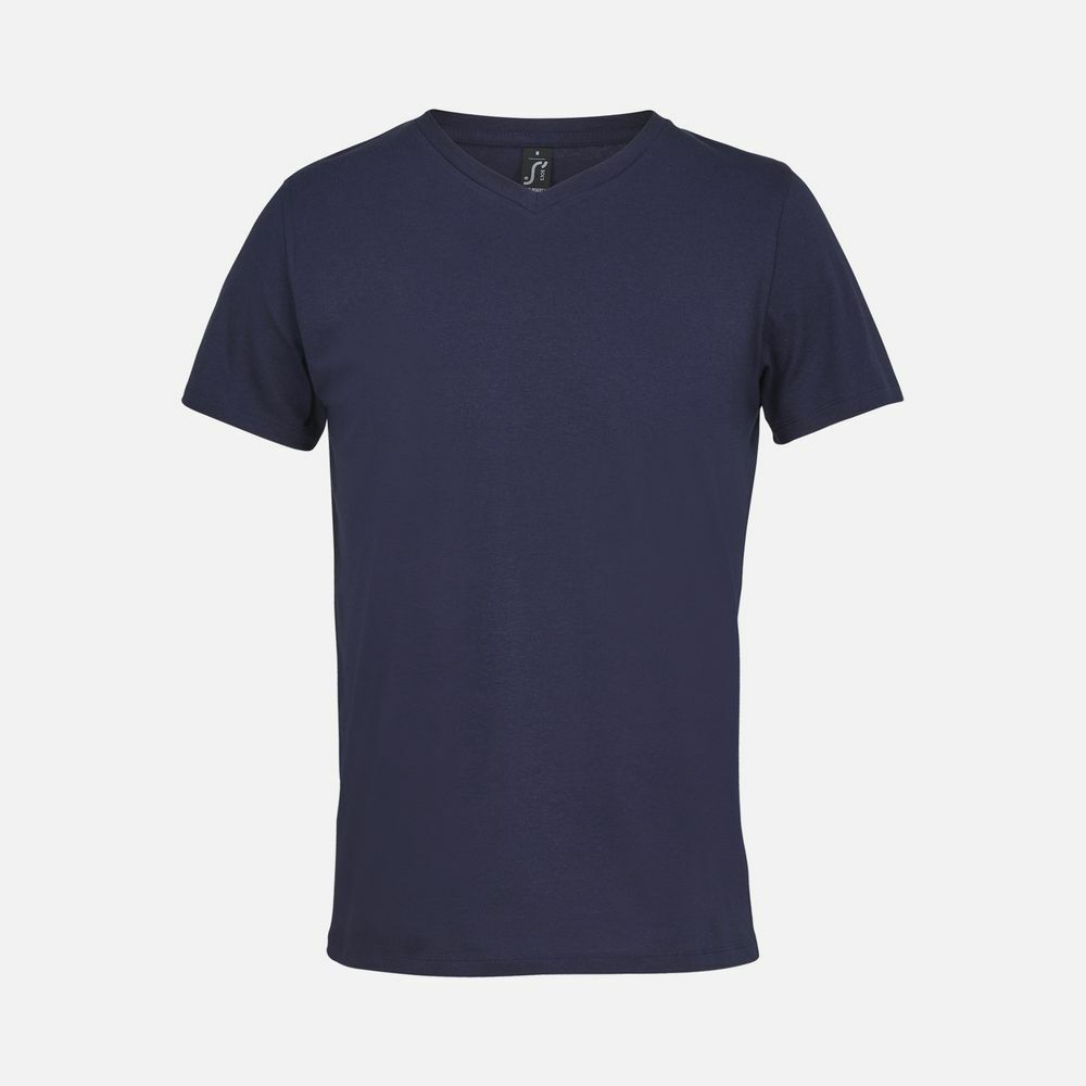 04765319&nbsp;595&nbsp;Футболка унисекс Regent с V-образным вырезом, кобальт (темно-синяя)&nbsp;280035