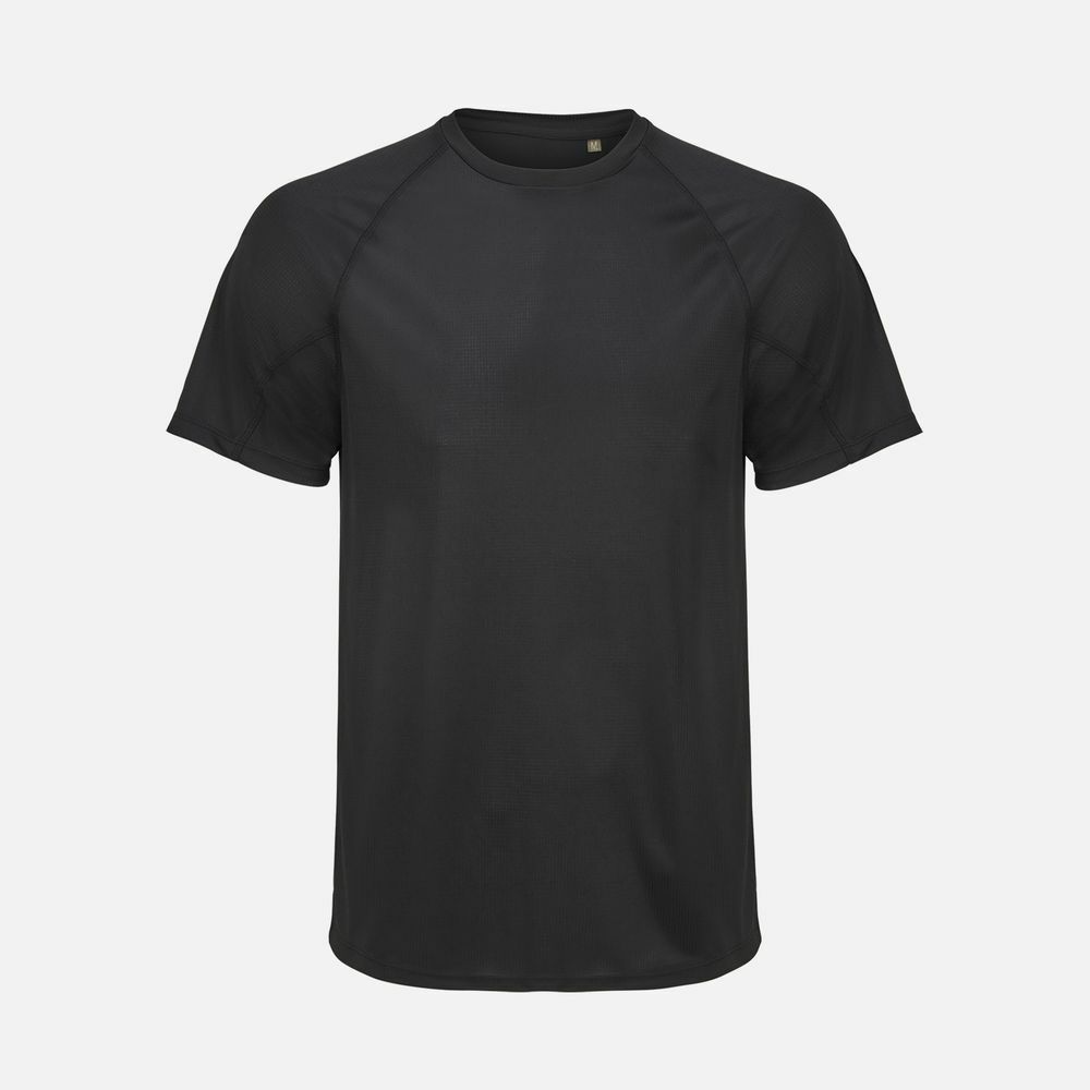 04787312&nbsp;530&nbsp;Футболка спортивная унисекс Vortex, черная&nbsp;280072