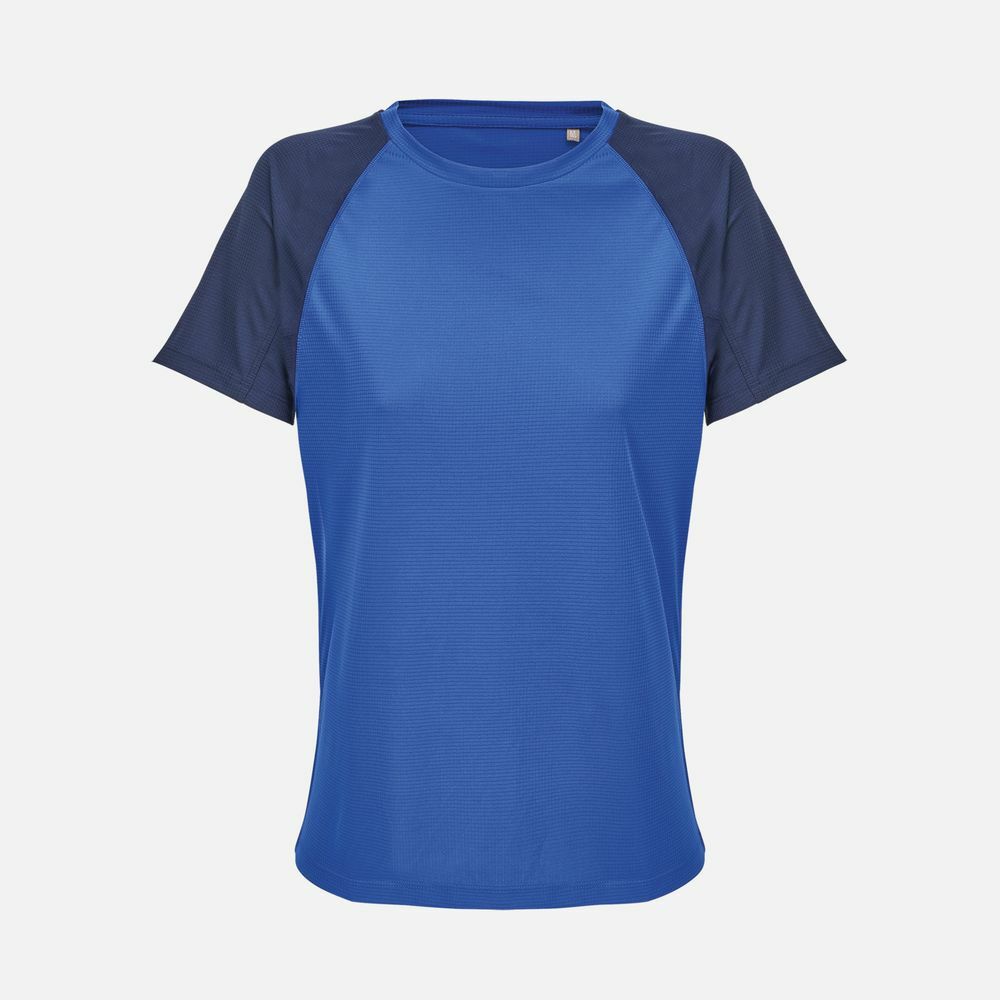 04788534&nbsp;530&nbsp;Футболка спортивная женская Vortex Women, темно-синяя с ярко-синим&nbsp;280085