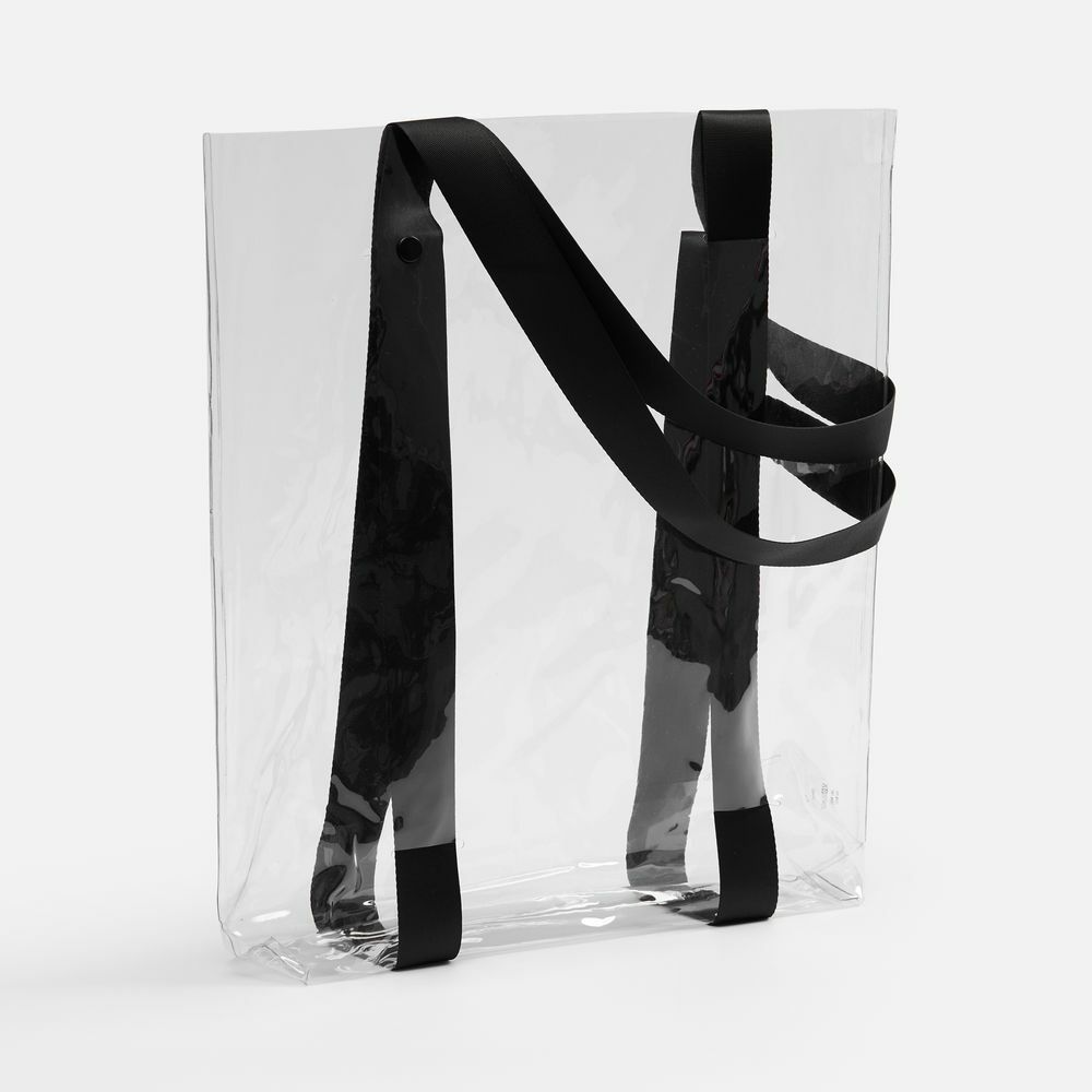 19938.30&nbsp;1249&nbsp;Шопер Clear Fest, ver.2, прозрачный с черными ручками&nbsp;275683