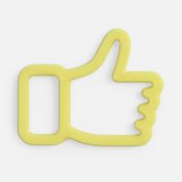 19979.02&nbsp;170&nbsp;Подвеска Contour, 3D-печать на заказ, лайк&nbsp;277782