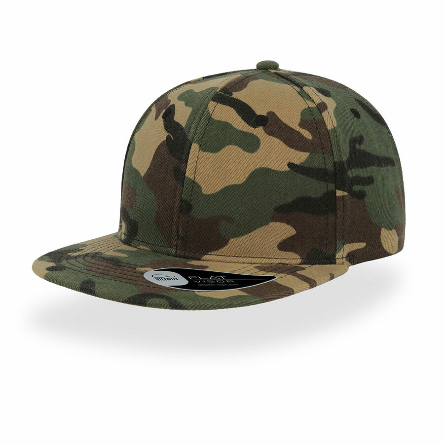 25424.15&nbsp;915&nbsp;Бейсболка "SNAP BACK" 6 клиньев, плоский козырек, пластиковая застежка пвх, камуфляж, 100% акрил, 40&nbsp;24846