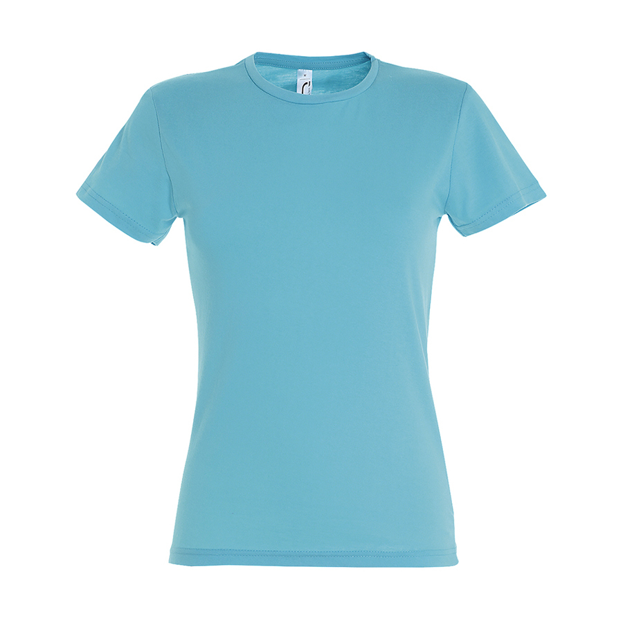 711386.225/XL&nbsp;510&nbsp;Футболка "Miss", бирюзовый_XL, 100% х/б, 150 г/м2&nbsp;107610