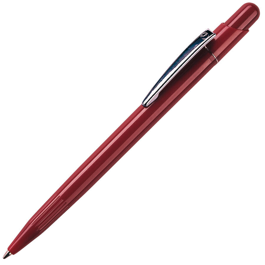 12800/13&nbsp;20&nbsp;MIR, ручка шариковая с серебристым клипом, бордо, пластик/металл&nbsp;52490