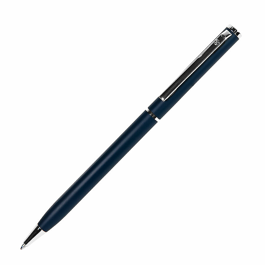 1100/25&nbsp;54&nbsp;SLIM, ручка шариковая, синий матовый/хром, металл&nbsp;50162