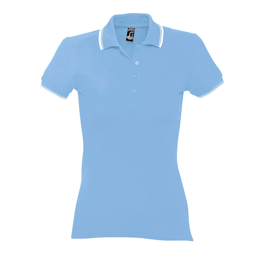 711366.200/XL&nbsp;2730&nbsp;Поло "Practice Women" голубой с белым_XL, 100% х/б, 270г/м2&nbsp;107681