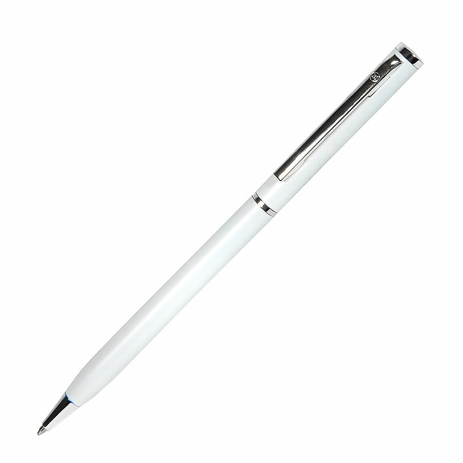1100/01&nbsp;54&nbsp;SLIM, ручка шариковая, белый/хром, металл&nbsp;49774