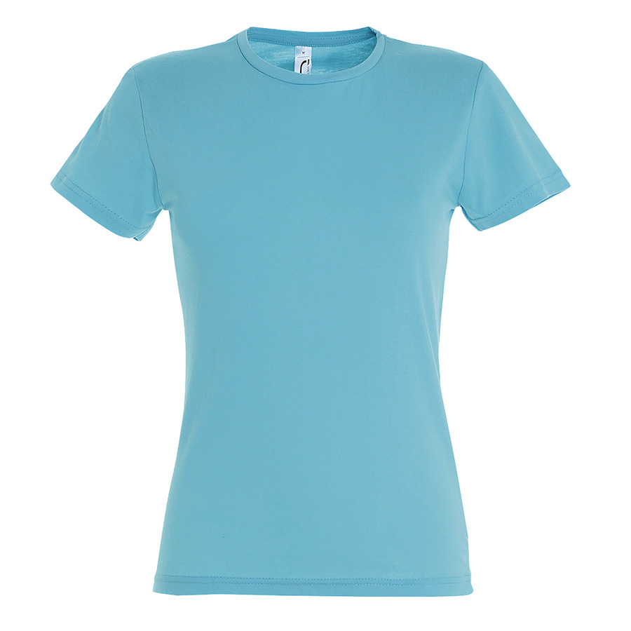 711386.225/XXL&nbsp;510&nbsp;Футболка женская MISS, бирюзовый, XXL, 100% хлопок, 150 г/м2&nbsp;189385