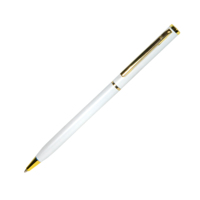 1101/01&nbsp;65&nbsp;SLIM, ручка шариковая, белый/золотистый, металл&nbsp;49776