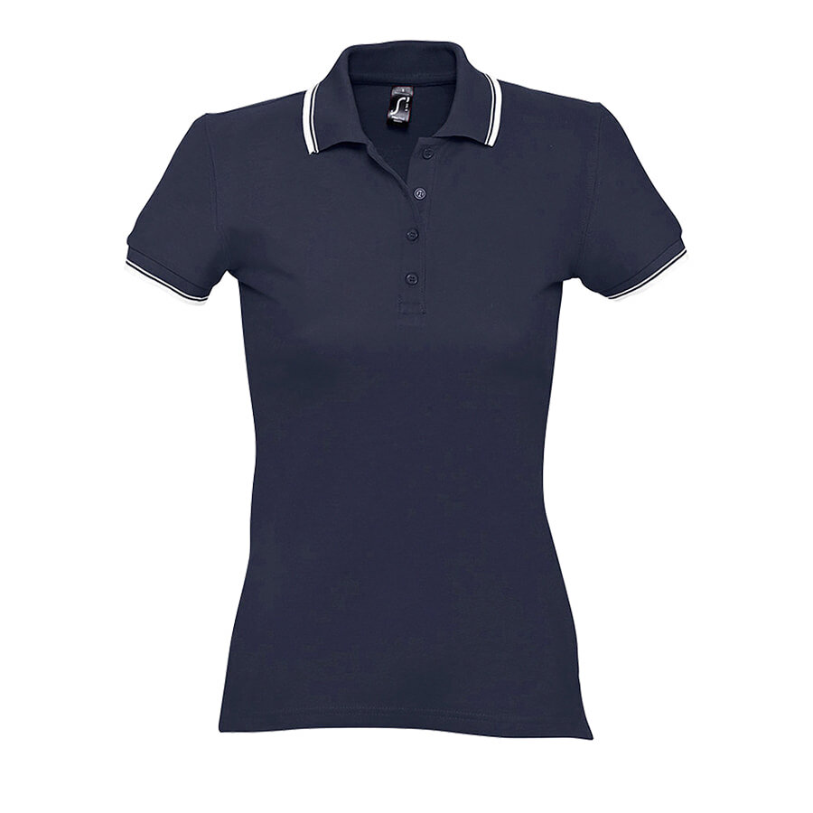 711366.318/XL&nbsp;2730&nbsp;Поло "Practice Women" темно-синий с белым_XL, 100% х/б, 270г/м2&nbsp;124504