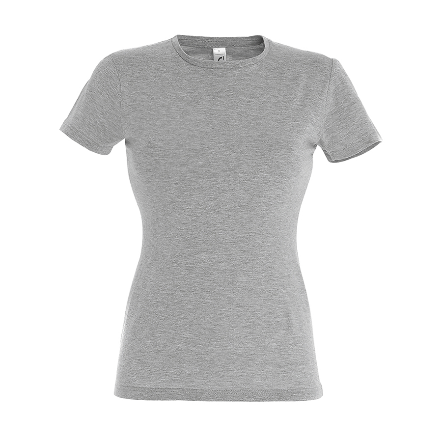 711386.350/XXL&nbsp;510&nbsp;Футболка "Miss",  серый меланж_2XL, 100% хлопок, 150 г/м2&nbsp;111202