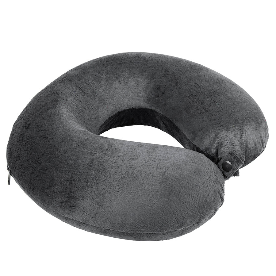 62000/30&nbsp;1069&nbsp;Подушка дорожная  "SOFT"; memory foam, микрофибра,серый&nbsp;93807